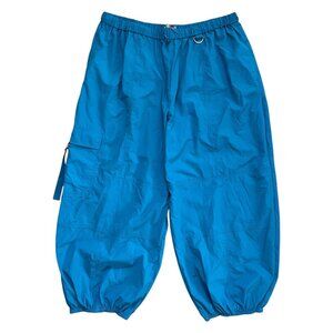Urban Outfitters Jana Nylon Balloon Cargo Pants Blue XXXL Streetwear Skater